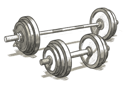 Dumbel gym equipment